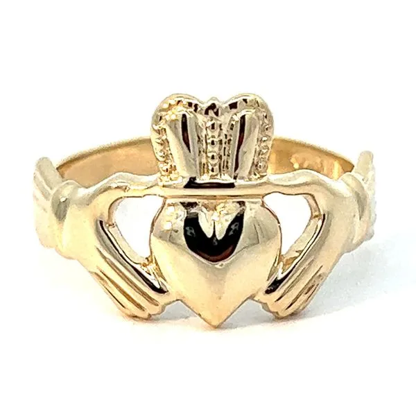 14KY Gents Large Claddugh Ring