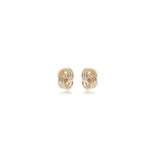14KY Coil Knot Stud Earrings Charles Frederick Jewelers Chelmsford, MA