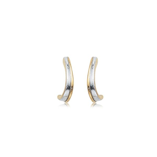 14K TwoTone Earrings Charles Frederick Jewelers Chelmsford, MA