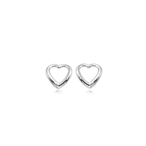 14KW Open Heart Earrings Charles Frederick Jewelers Chelmsford, MA
