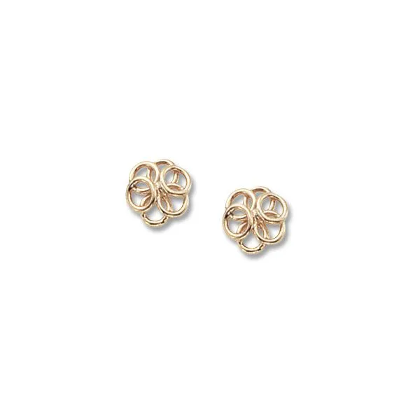 14KY Cluster Rings Stud Earrings