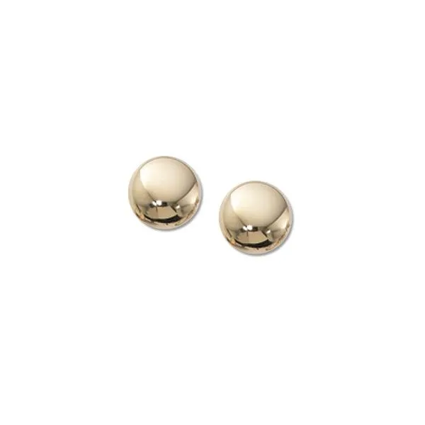 14KY 8mm Flat Ball Stud Earrings Charles Frederick Jewelers Chelmsford, MA