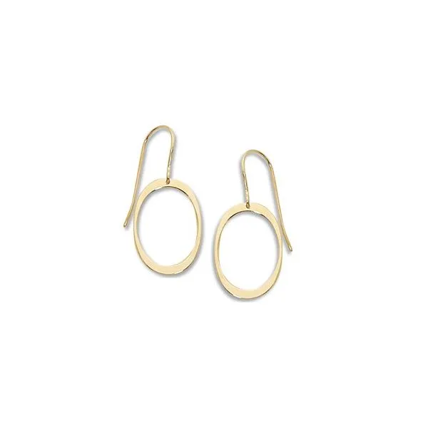 14KY Oval Drop Earrings Charles Frederick Jewelers Chelmsford, MA