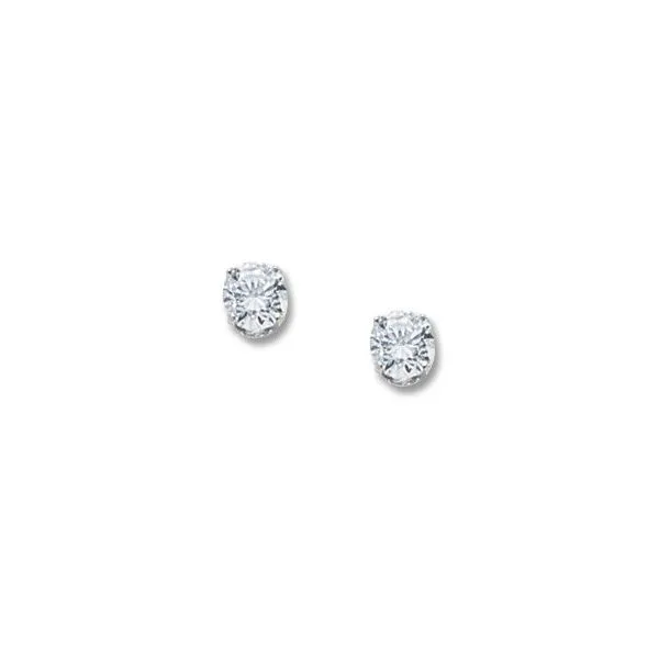 14KW 1ctw CZ Studs Charles Frederick Jewelers Chelmsford, MA