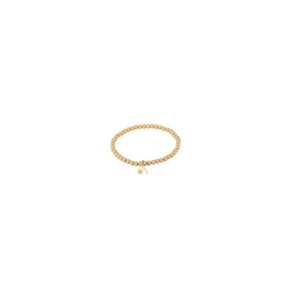 14KY 4MM Bead Lock And Key Bracelet similar item image