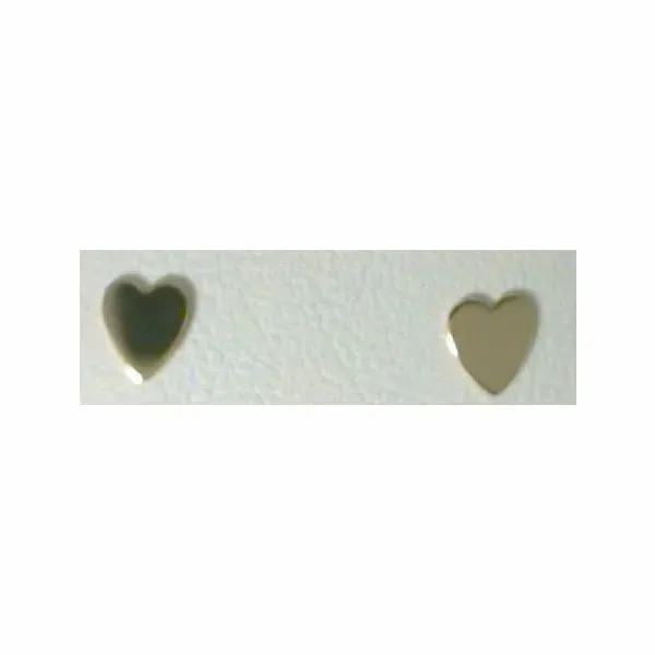 14KY Flat Heart Stud Earrings Charles Frederick Jewelers Chelmsford, MA