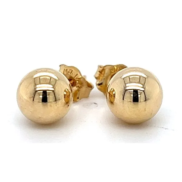 14KY 7mm Ball Stud Earrings Charles Frederick Jewelers Chelmsford, MA