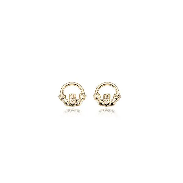 14KY Claddagh Earrings Charles Frederick Jewelers Chelmsford, MA