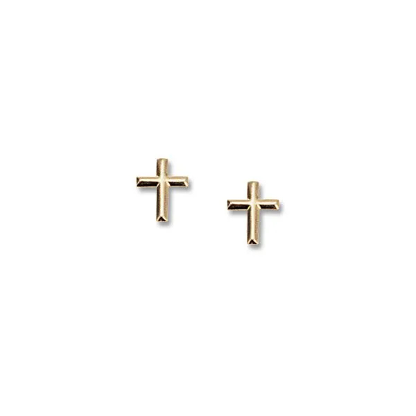 14ky Cross Stud Earrings Charles Frederick Jewelers Chelmsford, MA
