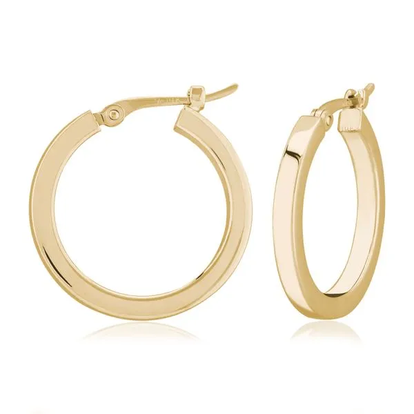 14KY 2x18mm Squared Hoops