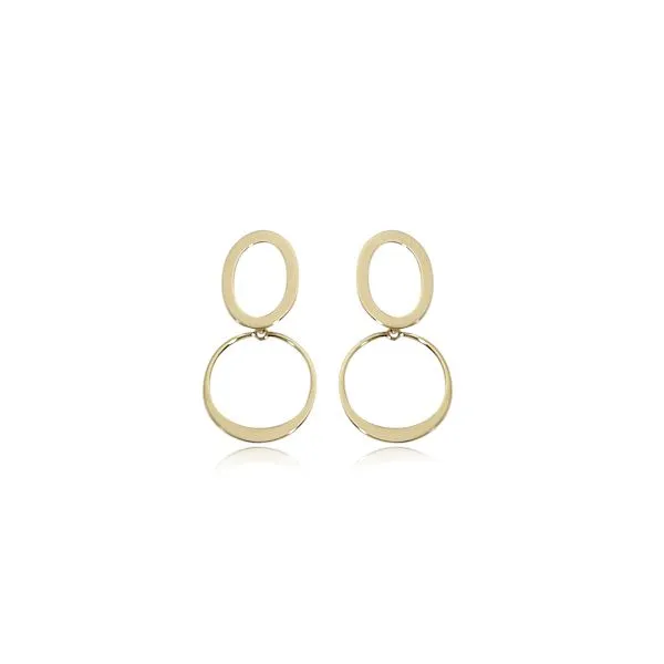 14KY Trembling Circle Earrings Charles Frederick Jewelers Chelmsford, MA