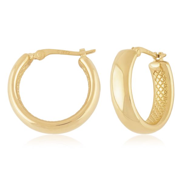 14ky Oval Tube Hoop Charles Frederick Jewelers Chelmsford, MA