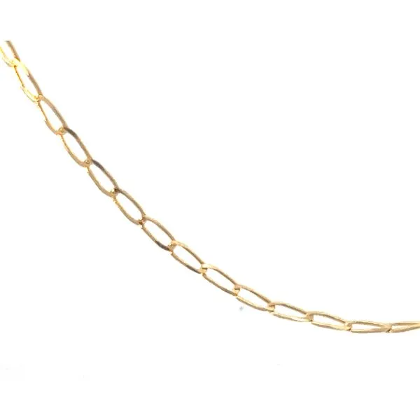 14KY 20.5\ 2.5mm Solid Flat Open Curb Chain