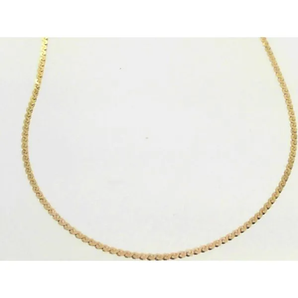 14K Yellow Gold Serpentine Chain 30Inch Charles Frederick Jewelers Chelmsford, MA
