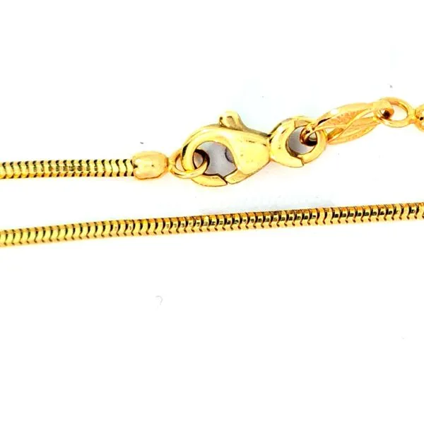 Estate- 14K Yellow Gold 18 Inch Snake Chain 4.3 Grams Charles Frederick Jewelers Chelmsford, MA
