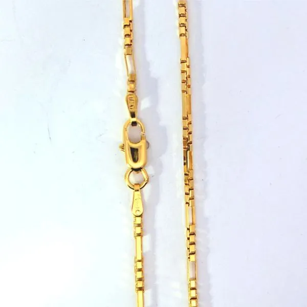 Estate- 14KY Fancy Box Chain 18In 4.5G Charles Frederick Jewelers Chelmsford, MA