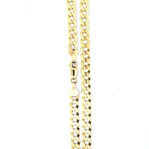 Estate- 14K Yellow Gold Solid Mens 20 Inch Curb Chain 19.6 Grams Charles Frederick Jewelers Chelmsford, MA
