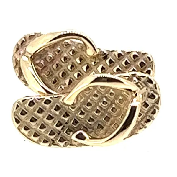 14KY Flip Flop Stud Earrings Charles Frederick Jewelers Chelmsford, MA