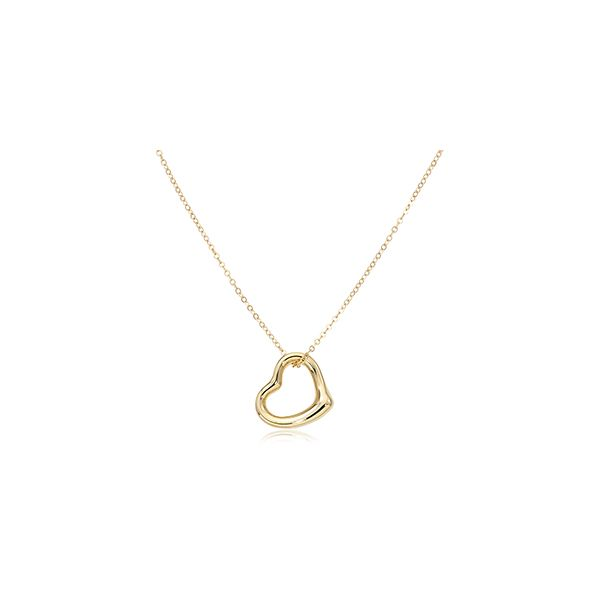 14K Floating Heart Pendant Charles Frederick Jewelers Chelmsford, MA