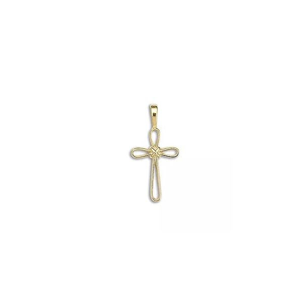 14k yellow gold open center cross Charles Frederick Jewelers Chelmsford, MA