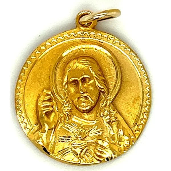 14KY Miraculous Scapular Medal Charles Frederick Jewelers Chelmsford, MA
