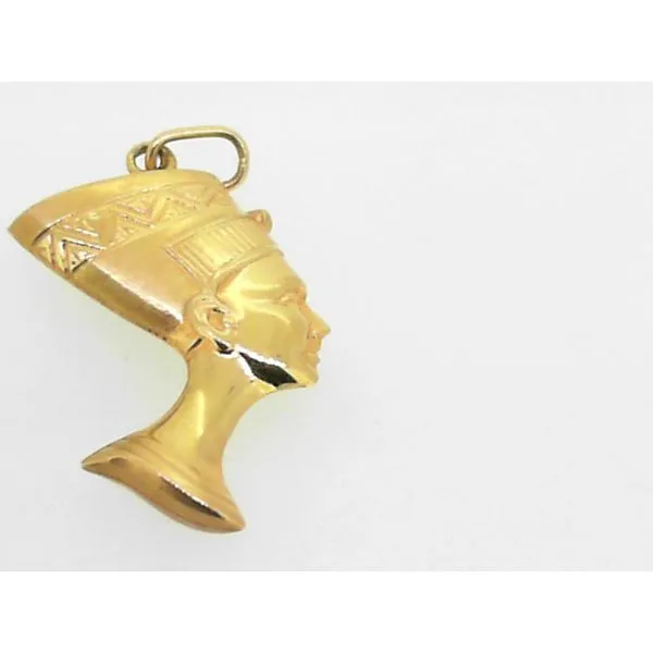 14K Yellow Gold Puffed King Tut Charm Charles Frederick Jewelers Chelmsford, MA