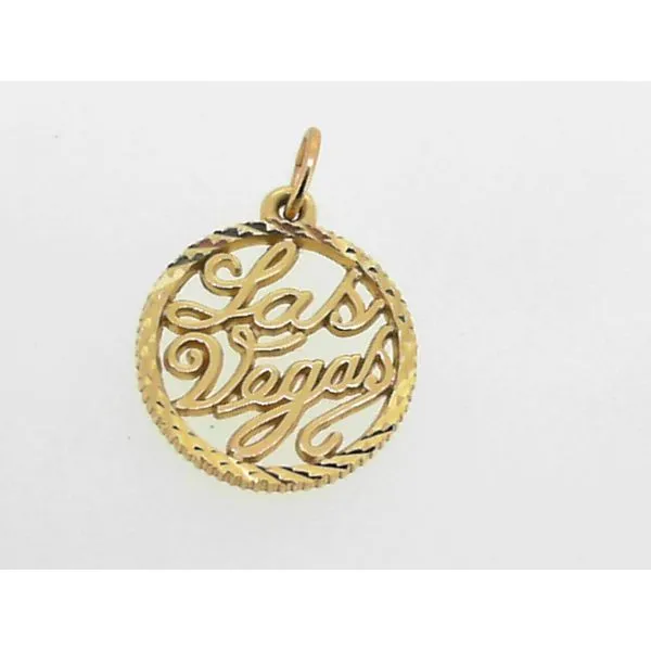 14K Yellow Gold Las Vegas Charm Charles Frederick Jewelers Chelmsford, MA