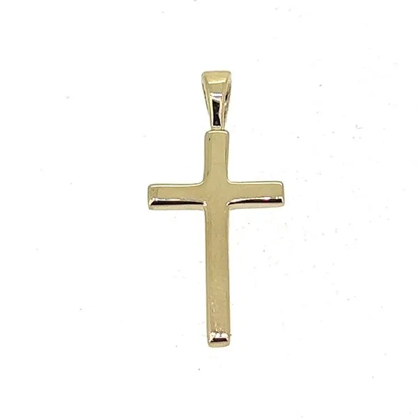 14KY Medium Plain Style Cross Charles Frederick Jewelers Chelmsford, MA