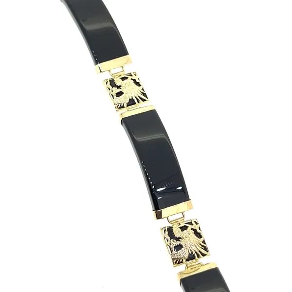 14KY Large Onyx Bracelet Image 2 Charles Frederick Jewelers Chelmsford, MA