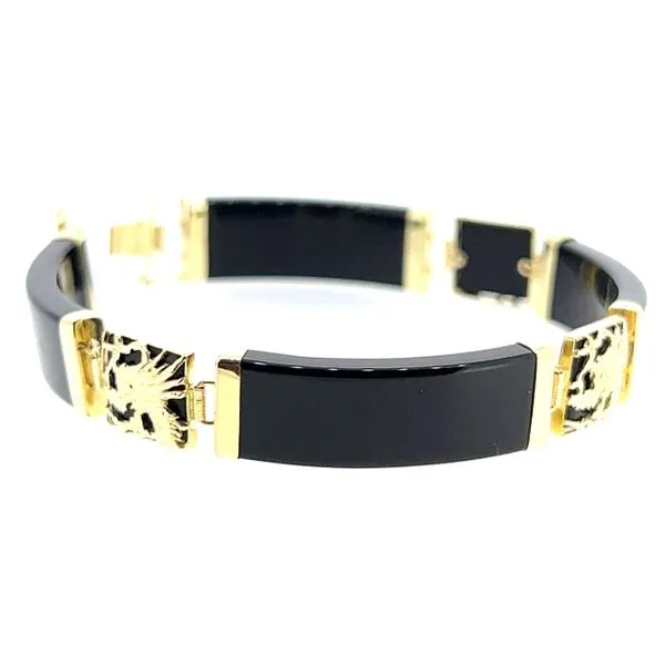 14KY Large Onyx Bracelet Charles Frederick Jewelers Chelmsford, MA