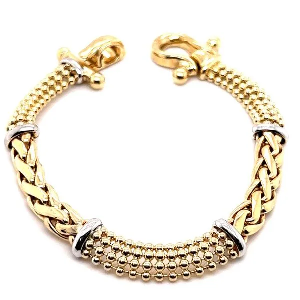 14KY Heavy Fancy/Ornate Bracelet Charles Frederick Jewelers Chelmsford, MA