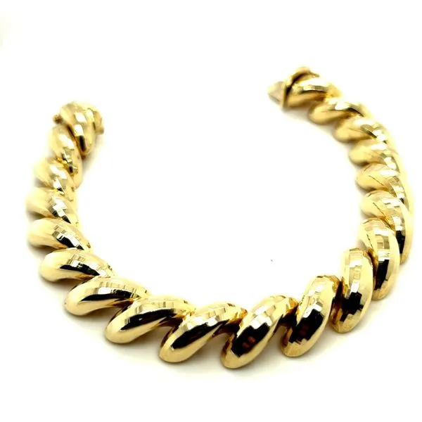 14KY Heavy Diamond Cut San Marco Bracelet Charles Frederick Jewelers Chelmsford, MA