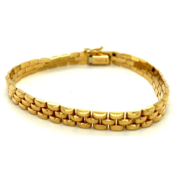 14KY Solid Fancy Link Bracelet Charles Frederick Jewelers Chelmsford, MA