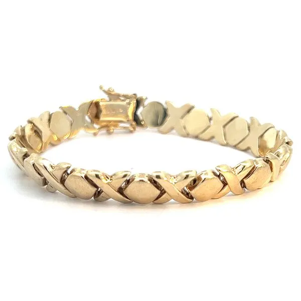 14KY Solid Hugs And Kisses Bracelet Charles Frederick Jewelers Chelmsford, MA