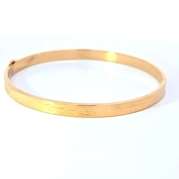 Estate- 14KY Polished Hinged Bangle-6.5 Grams
