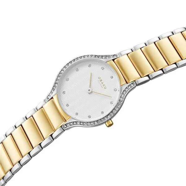 Ladies Obaku White Diamond Dial Watch Charles Frederick Jewelers Chelmsford, MA