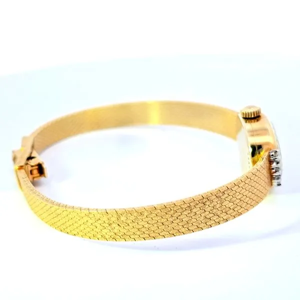 Estate- 14K Yellow Gold Ladies Omega Watch Featuring A 7