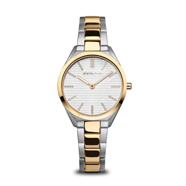 Ladies Bering Two Tone Stainless Slim Watch Charles Frederick Jewelers Chelmsford, MA