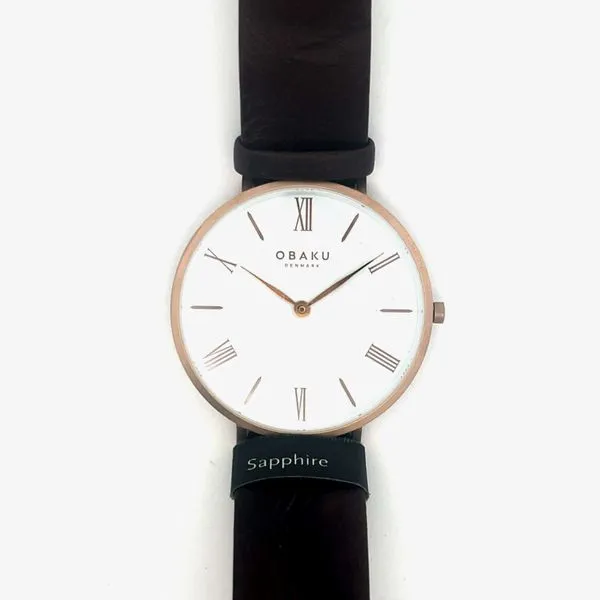 Men's White Face Watch Charles Frederick Jewelers Chelmsford, MA