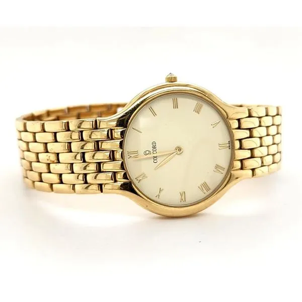 Estate- Men's 14Kt Yellow Gold Concord Watch Featuring A 8.50