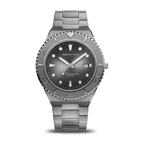 Men's Silver Bering Diver Watch Charles Frederick Jewelers Chelmsford, MA