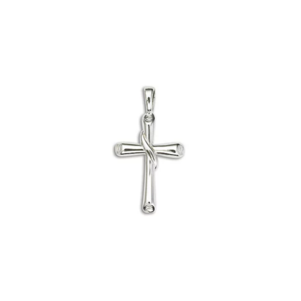Sterling Flair Scroll Cross Charles Frederick Jewelers Chelmsford, MA