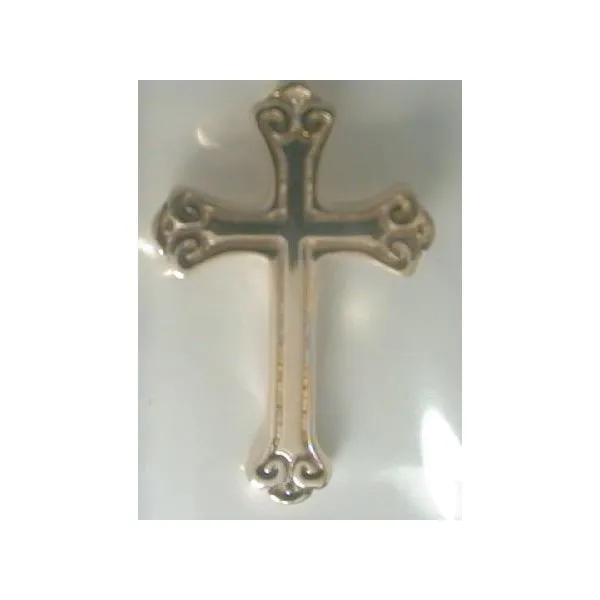 14KY Small Scroll Cross Charles Frederick Jewelers Chelmsford, MA