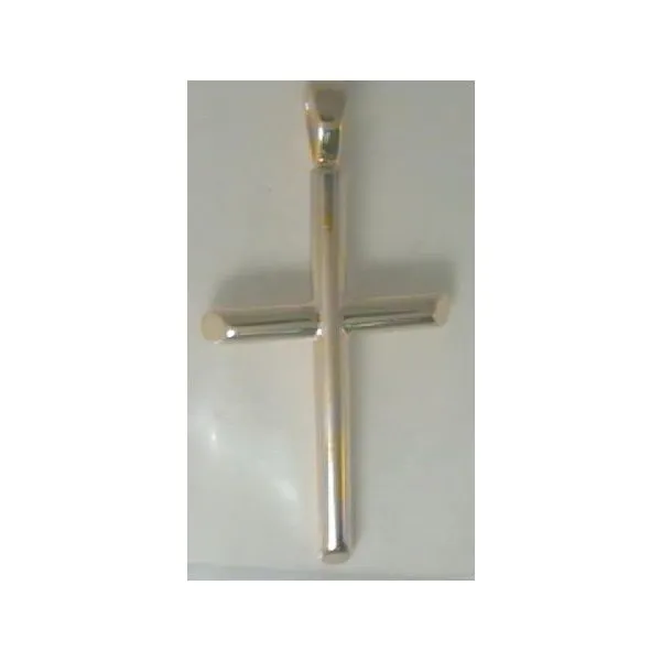 14KY Large Half-Round Cross Pendant Charles Frederick Jewelers Chelmsford, MA