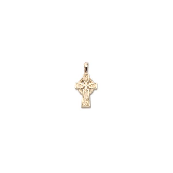 14KY Solid Small Celtic Cross Pendant Charles Frederick Jewelers Chelmsford, MA
