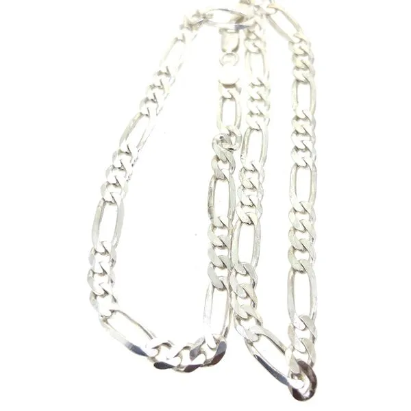 Sterling Figaro Chain