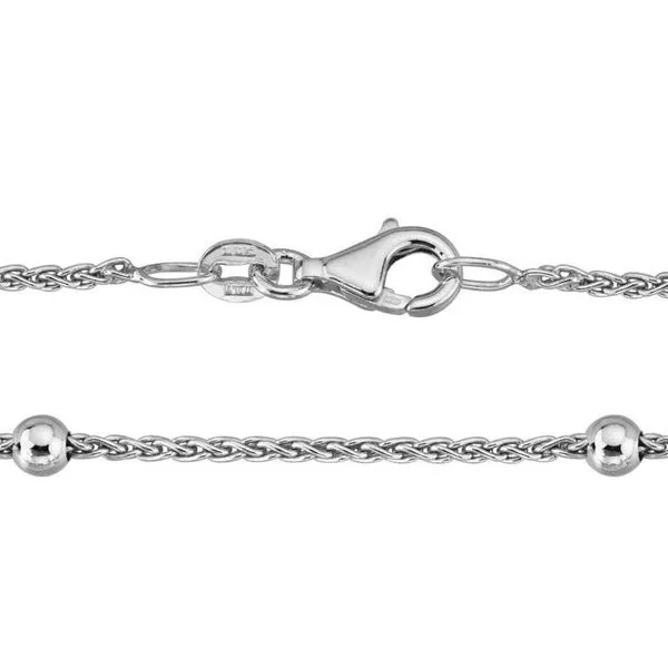 18\ Sterling Silver Wheat Chain