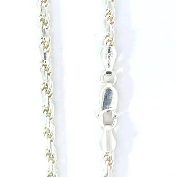 925 Sterling 20 Inch Rope Chain 3MM Charles Frederick Jewelers Chelmsford, MA
