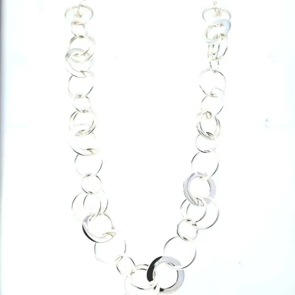 Estate- 925 Stunning Multi Ring 30 Inch Necklace (46.7 Grams) Charles Frederick Jewelers Chelmsford, MA
