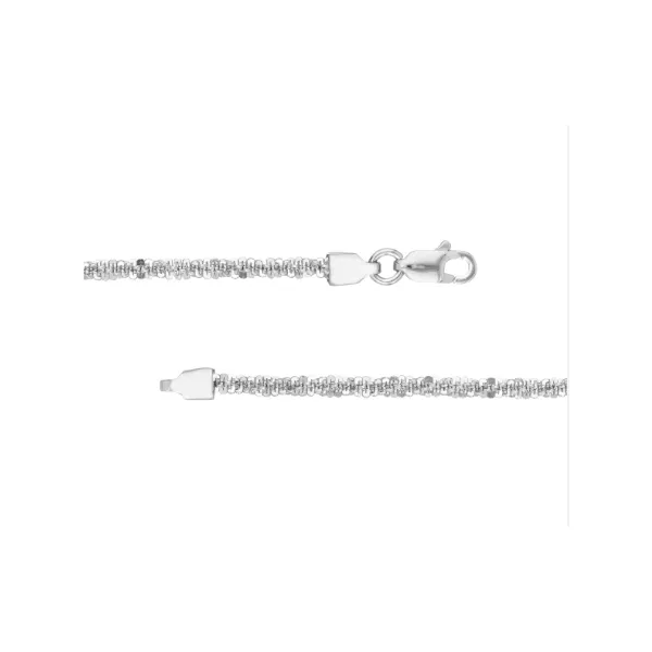 Sterling Silver 2.25mm Sparkle Chain with Lobster Lock Charles Frederick Jewelers Chelmsford, MA